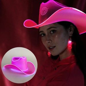 Neon Cowboys Hat - Barbie Pink